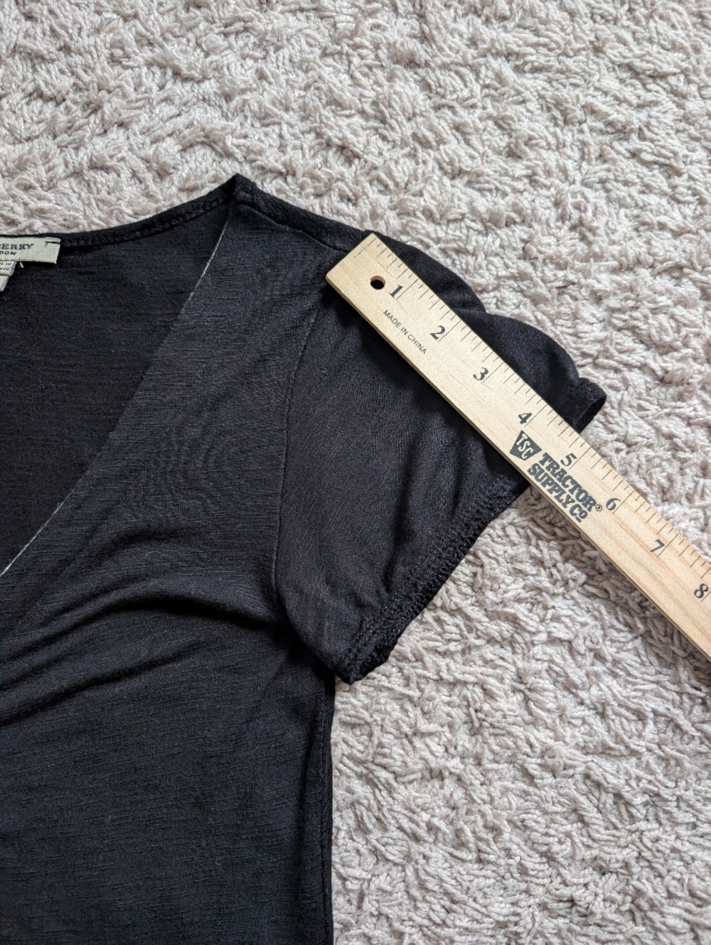 Vintage Burberry London Y2K Twist-Front Top - Picture 13 of 13